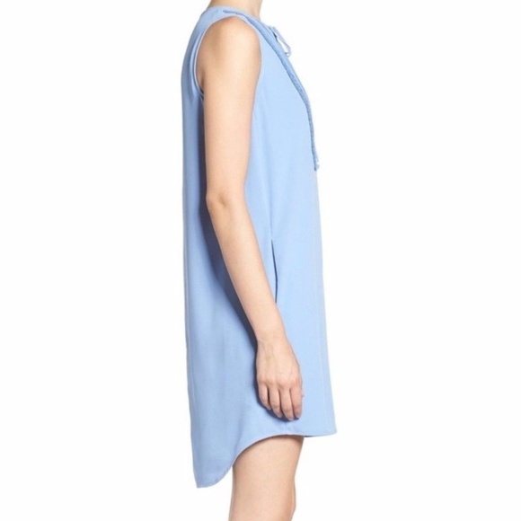 GREYLIN V-NECK SLEEVELESS SHIFT BIB DRESS - Picture 3 of 7